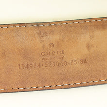 Gucci Dark Brown GG Interlocking Belt 34