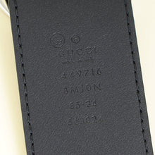 Gucci Indigo Blue Microguccissima Buckle Belt 34