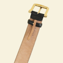 Gucci Black Microguccissima Buckle Belt 32