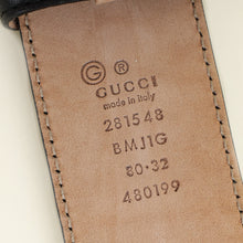 Gucci Black Microguccissima Buckle Belt 32