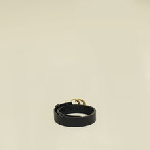 Gucci Black Double G Buckle Belt 34