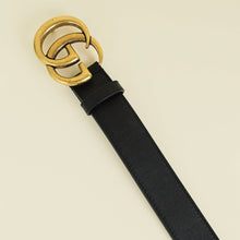 Gucci Black Double G Buckle Belt 34
