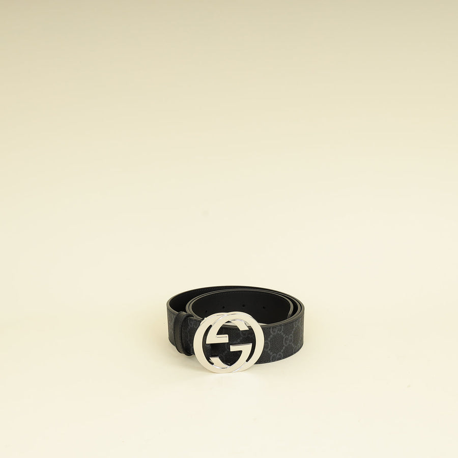 Gucci Bicolor Interlocking G Buckle Supreme Belt 40