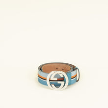 Gucci Multicolor GG Buckle Stripe Belt 38