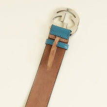 Gucci Multicolor GG Buckle Stripe Belt 38