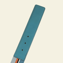 Gucci Multicolor GG Buckle Stripe Belt 38