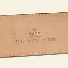 Gucci Multicolor GG Buckle Stripe Belt 38