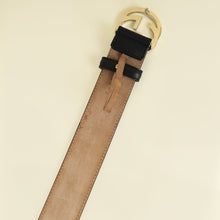 Gucci Black Interlocking G Buckle Belt 36
