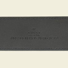 Gucci Black GG Marmont Wide Belt 28