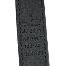 Gucci Black Double G Pearl 20mm Belt 40