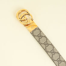 Gucci Bicolor GG Supreme Reversible GG Marmont Belt 30