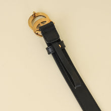 Gucci Black Double G Pearl 20mm Belt 34