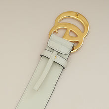 Gucci White Double G Buckle 40mm Belt 30
