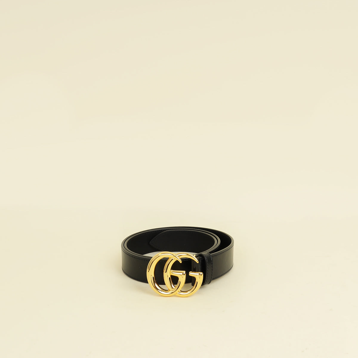 Gucci Black GG Marmont Thin Belt 34