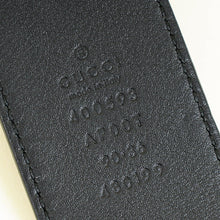 Gucci Black Double G Wide Belt 36