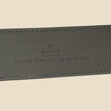 Gucci Black GG Marmont Wide Belt 42