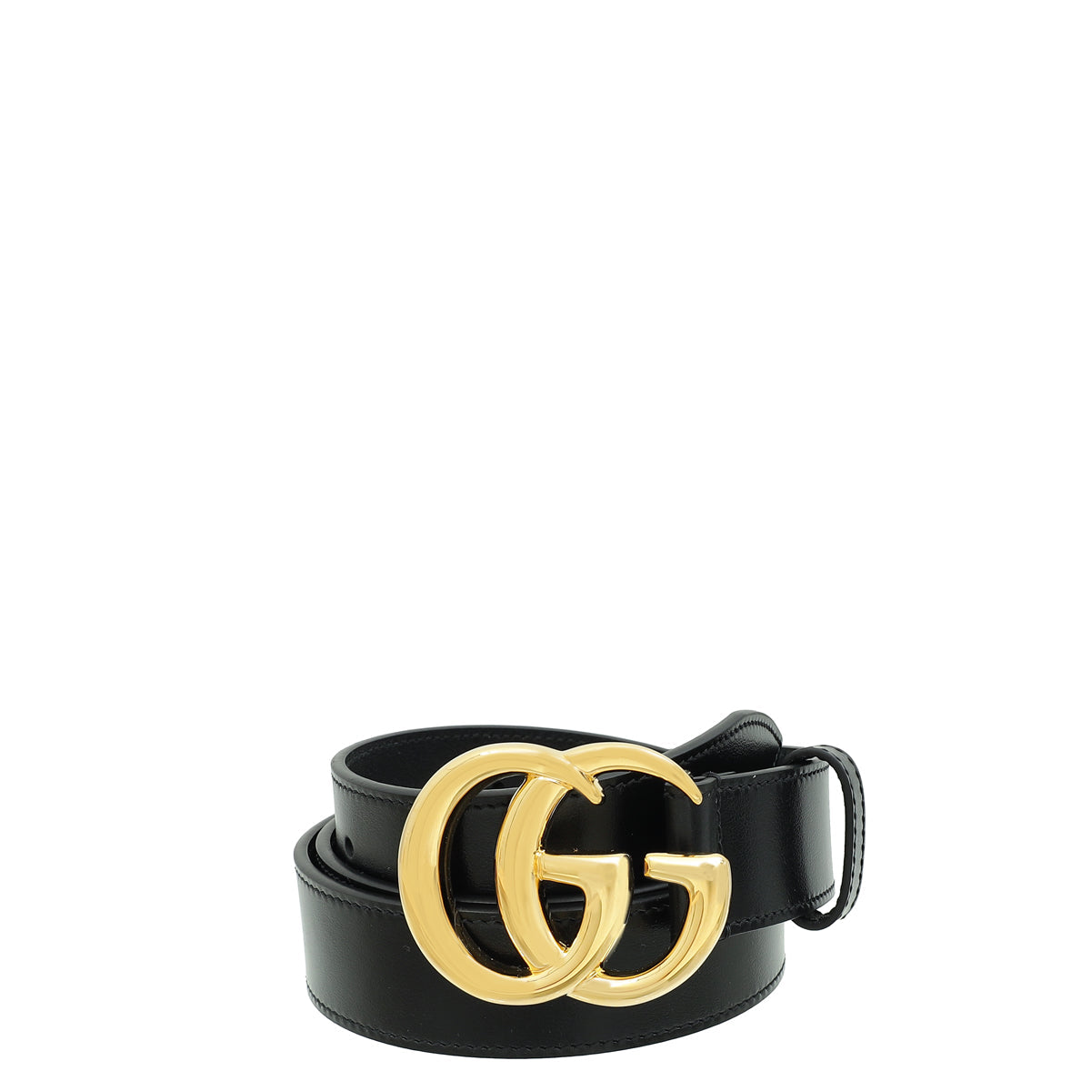 Gucci Black Double G Buckle Belt 34