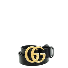 Gucci Black Double G Buckle Belt 34