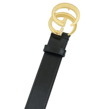 Gucci Black Double G Buckle Belt 34