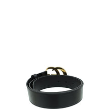 Gucci Black GG Marmont Wide Belt 34