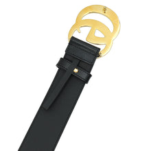 Gucci Black GG Marmont Wide Belt 34