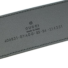 Gucci Black GG Marmont Wide Belt 34