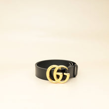 Gucci Black GG Marmont Wide Belt 34