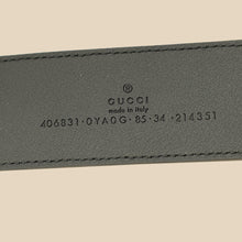 Gucci Black GG Marmont Wide Belt 34