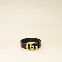 Gucci Black GG Marmont Wide Belt 36