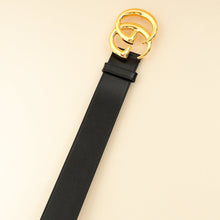 Gucci Black GG Marmont Wide Belt 36