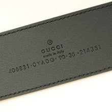 Gucci Black GG Marmont Wide Belt 36