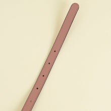 Gucci Dusty Rose Interlocking G Oval Buckle Slim Belt 34
