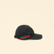 Gucci Ebony GG Web Large Baseball Hat