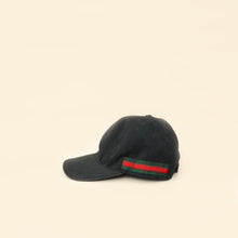 Gucci Ebony GG Web Large Baseball Hat