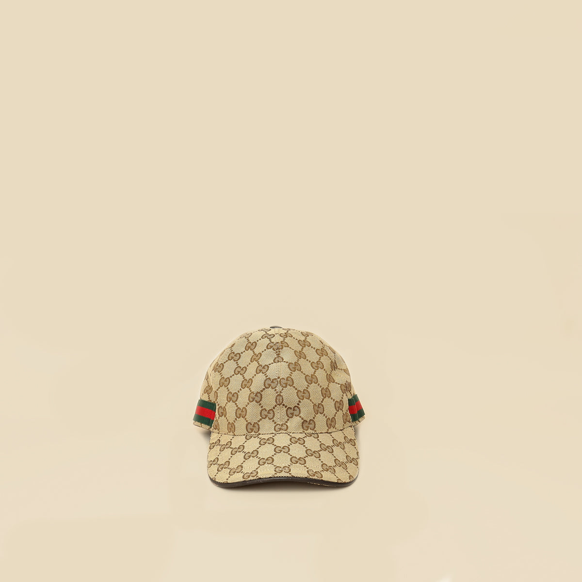 Gucci Ebony GG Web Large Baseball Hat