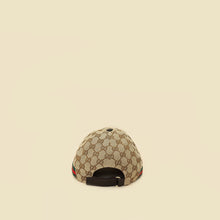 Gucci Ebony GG Web Large Baseball Hat