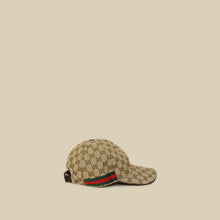 Gucci Ebony GG Web Large Baseball Hat