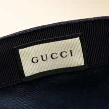 Gucci Navy Blue Interlocking G Medium Baseball Hat