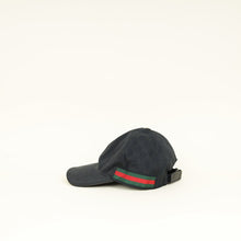 Gucci Black GG Web Baseball Hat