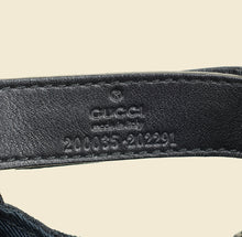 Gucci Black GG Web Baseball Hat