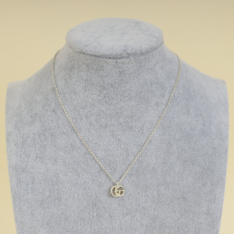 Gucci Silver GG Marmont Necklace