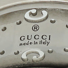 Gucci 18K White Gold GG Rotating Wide Icon Ring 15