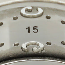 Gucci 18K White Gold GG Rotating Wide Icon Ring 15