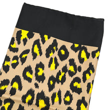 Gucci Tricolor Silk Logo Disco Leopard Square Scarf