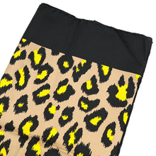 Gucci Tricolor Silk Logo Disco Leopard Square Scarf