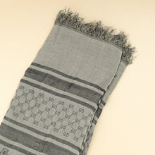 Gucci Gray GG Diamante Survive Shawl Scarf