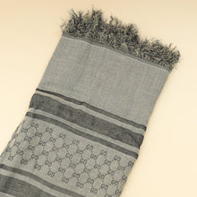 Gucci Gray GG Diamante Survive Shawl Scarf