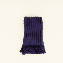 Gucci Dark Indigo Knit Wool Scarf
