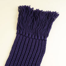 Gucci Dark Indigo Knit Wool Scarf