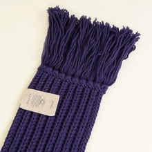 Gucci Dark Indigo Knit Wool Scarf